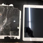 iPad修理前、修理後